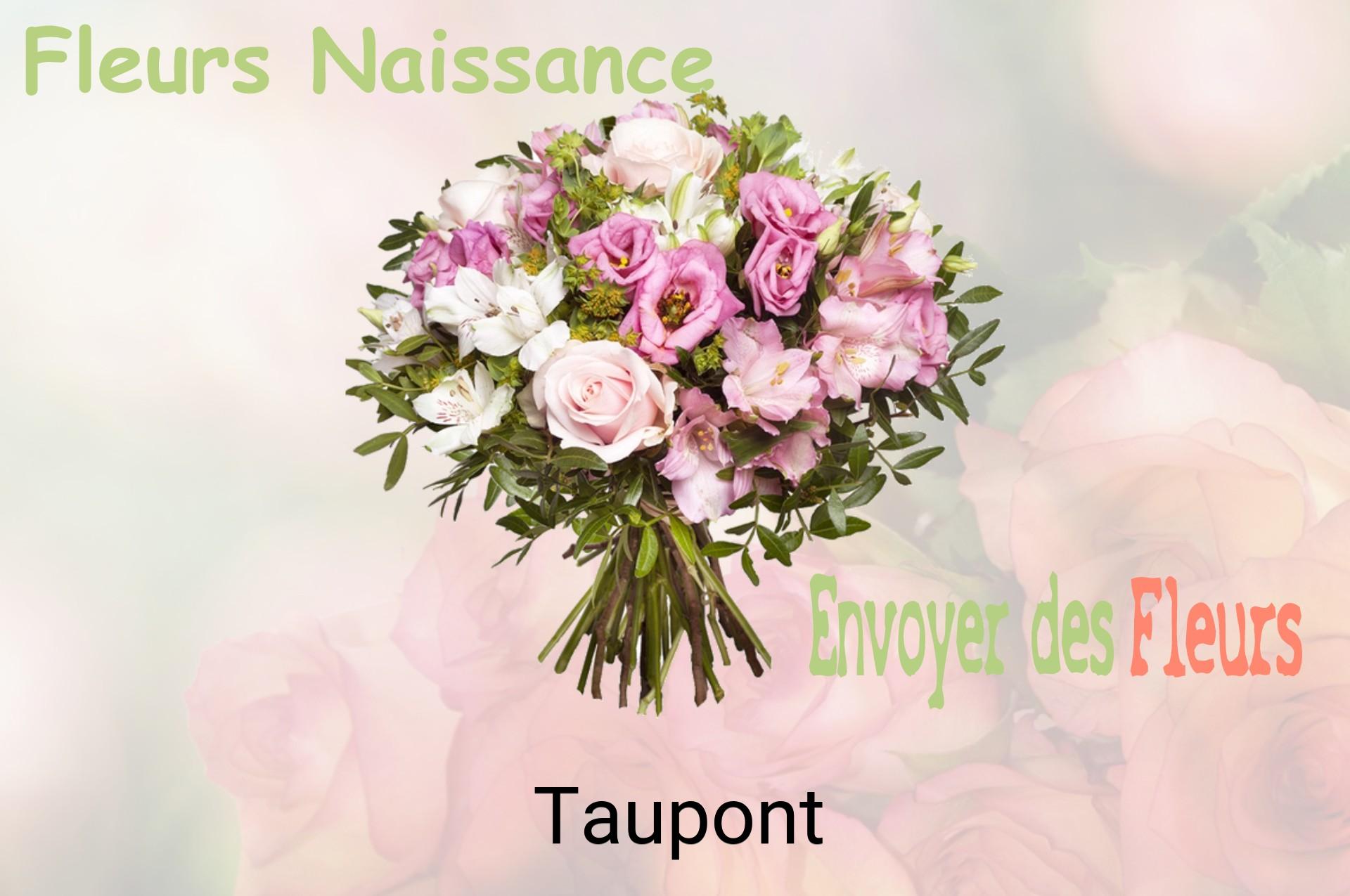 Bouquet de fleurs de naissance livré à Taupont